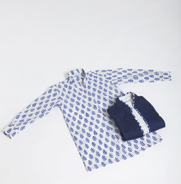 2838 Polo Dress + Jacket Kantha Baby